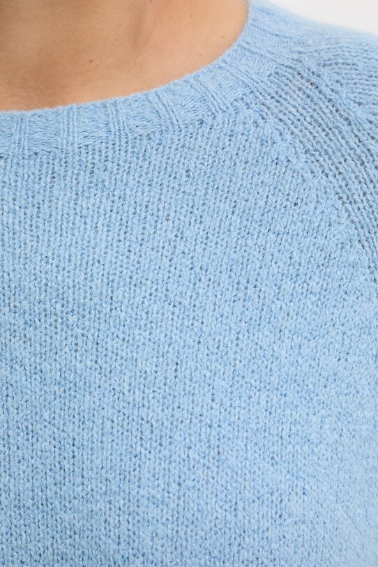 Weekend Max Mara sweter z domieszką wełny GHIACCI 2525366151600 niebieski