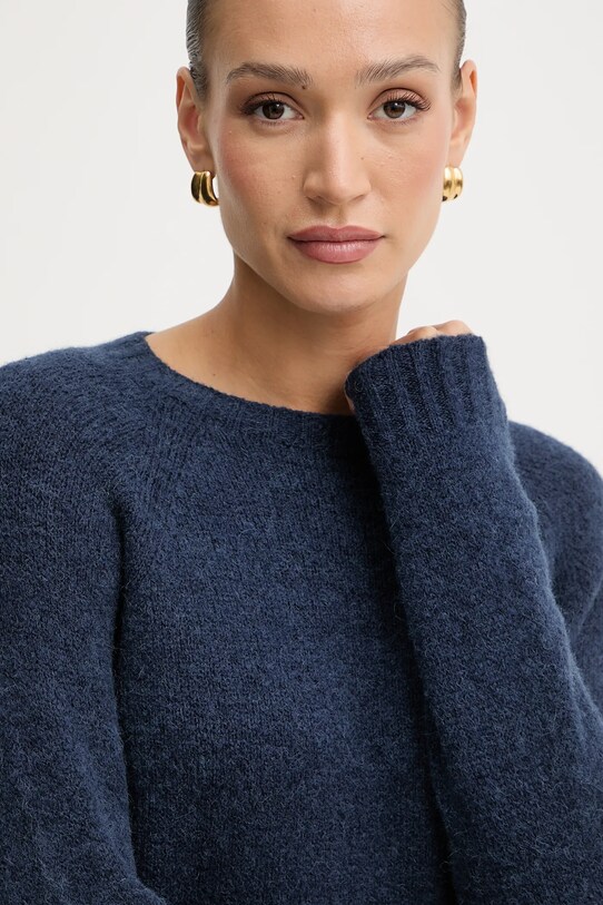 Svetr z vlněné směsi Weekend Max Mara GHIACCI námořnická modř 2525366151600