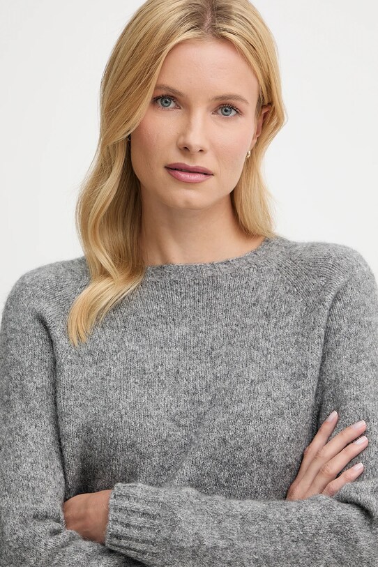 Светр з домішкою вовни Weekend Max Mara GHIACCI сірий 2525366151600