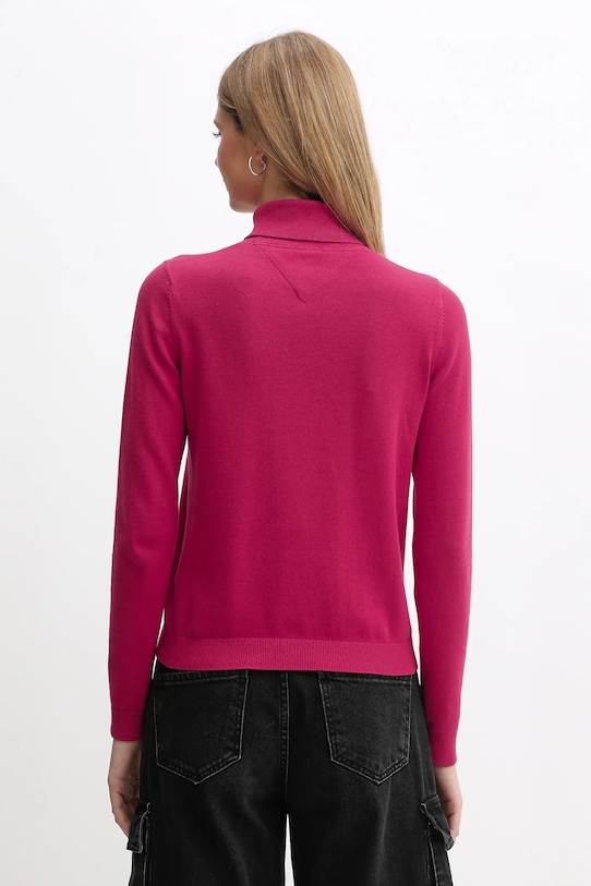 Odzież Tommy Jeans sweter bawełniany DW0DW21672 różowy