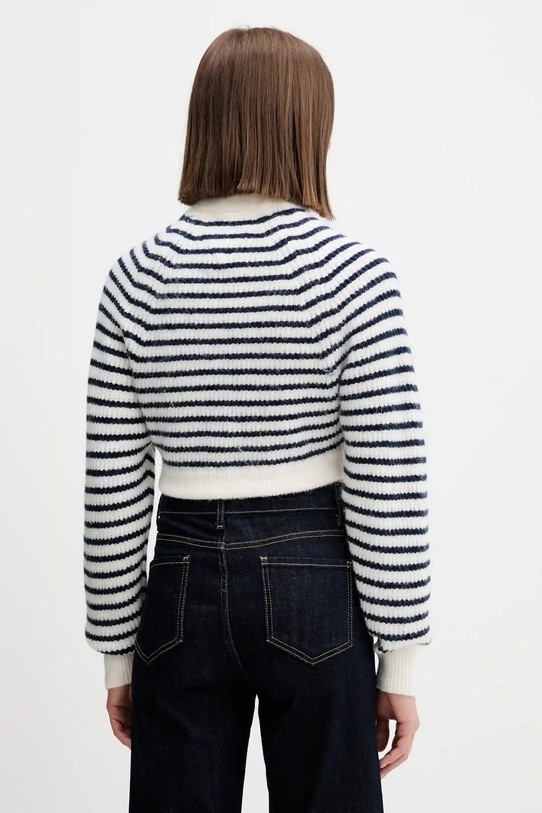 Ruházat Tommy Jeans gyapjúkeverék pulóver DW0DW21677 fehér