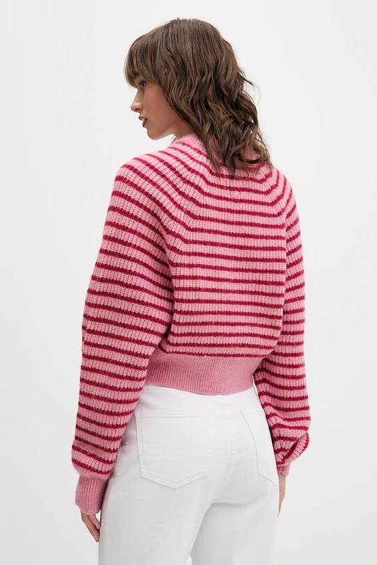 Îmbrăcăminte Tommy Jeans pulover din amestec de lână DW0DW21677 roz