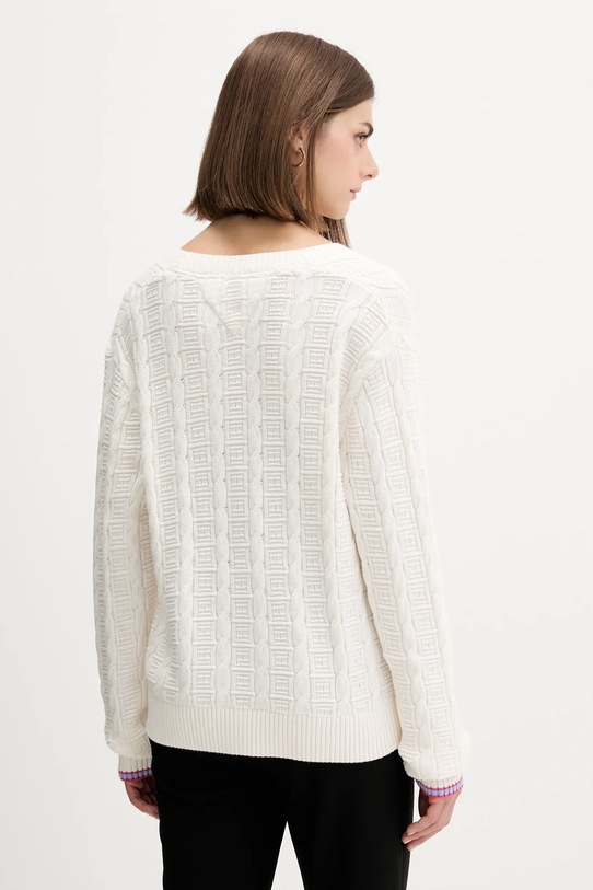 Ρούχα Βαμβακερή ζακέτα Tommy Jeans DW0DW21681 μπεζ