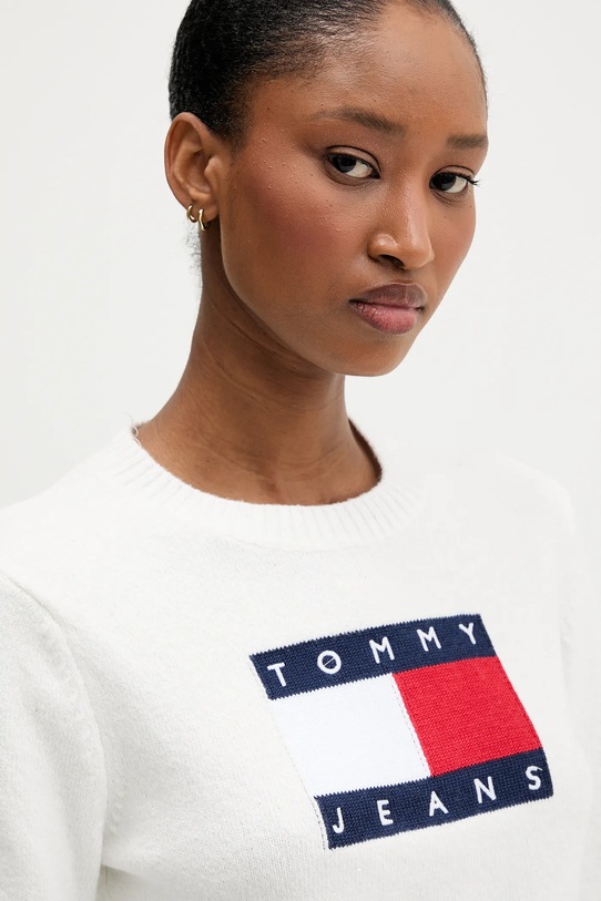 Tommy Jeans sweter beżowy DW0DW21690
