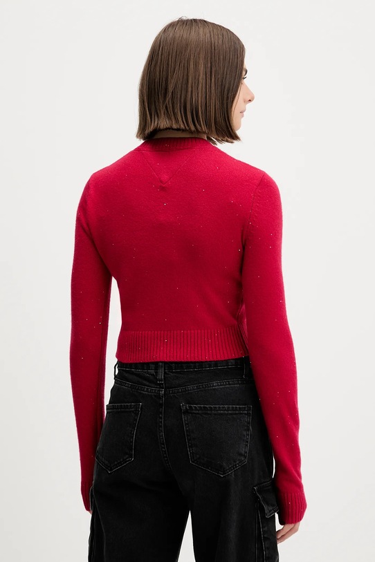 Ρούχα Πουλόβερ Tommy Jeans DW0DW21690 κόκκινο