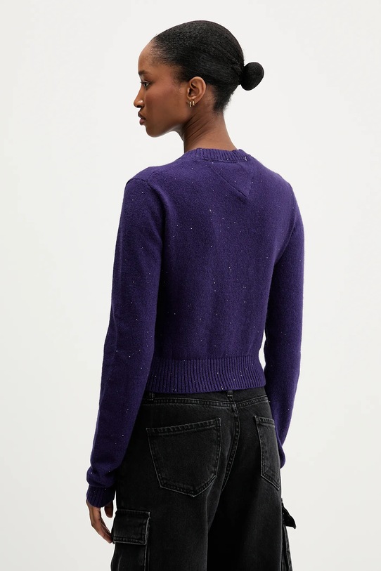 Odzież Tommy Jeans sweter DW0DW21690 fioletowy