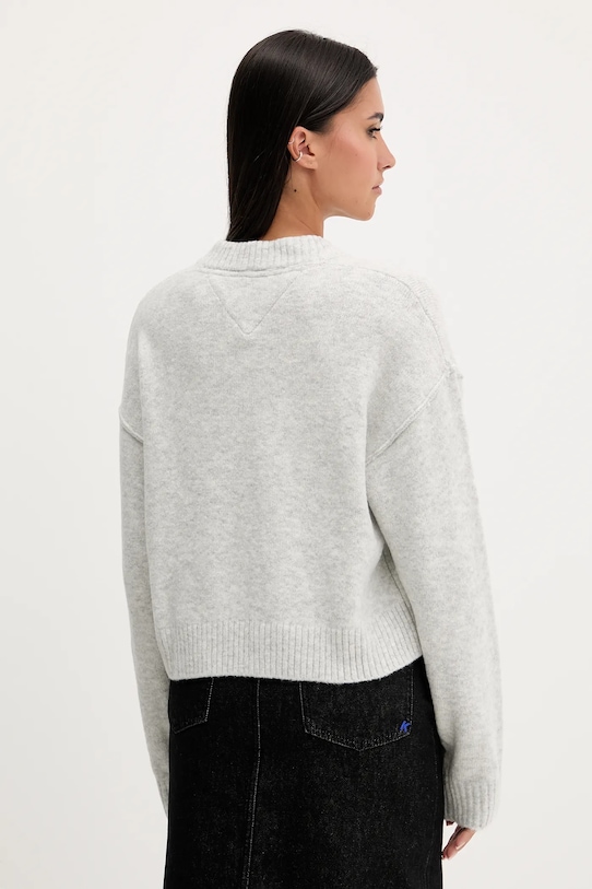 Odzież Tommy Jeans sweter z domieszką wełny DW0DW21711 szary