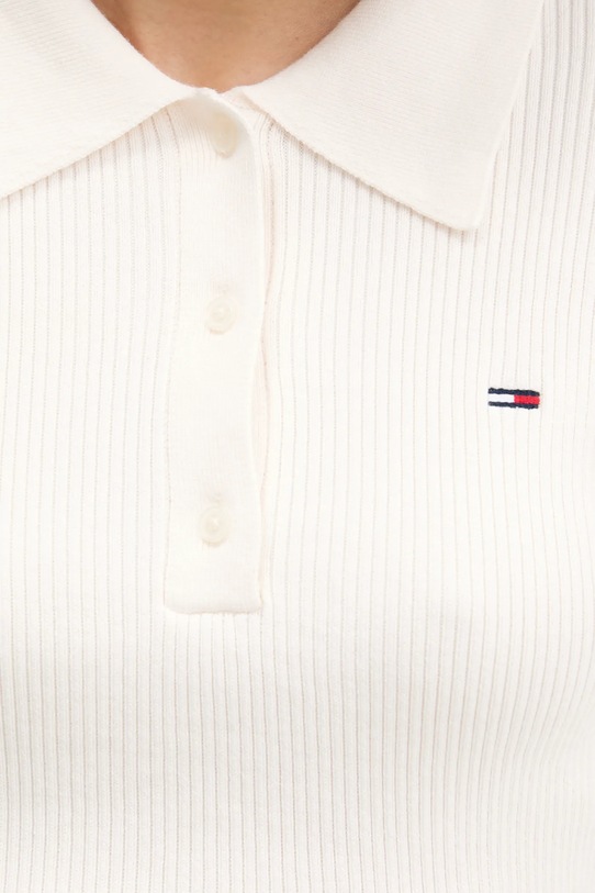 Πουλόβερ Tommy Jeans DW0DW21829 μπεζ