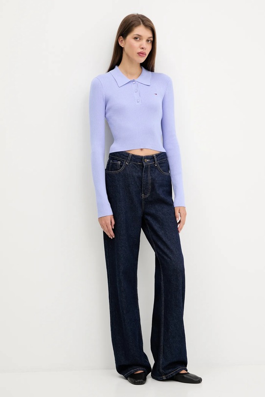 Tommy Jeans maglione DW0DW21829 violetto AW25