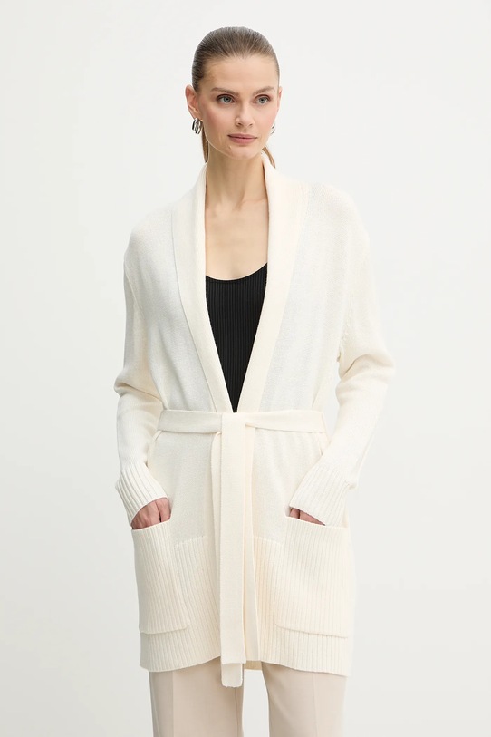 Кардиган з додаванням вовни Armani Exchange середньої щільності бежевий XW000766.AF13774