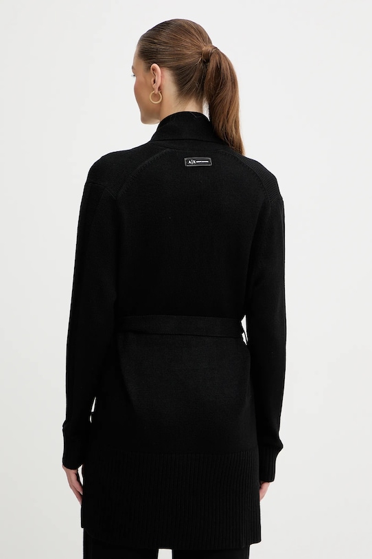 Odzież Armani Exchange kardigan z dodatkiem wełny XW000766.AF13774 czarny