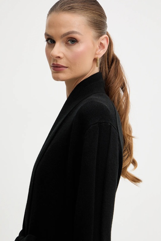 Armani Exchange kardigan z dodatkiem wełny czarny XW000766.AF13774