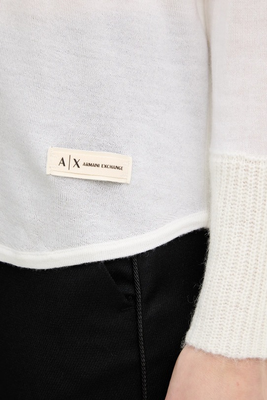 Armani Exchange kardigan wełniany XW000773.AF16602 beżowy