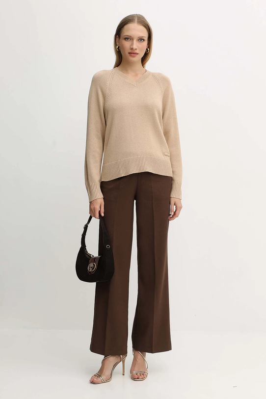 Свитер с добавлением шерсти Armani Exchange XW001335.AF13774 бежевый AW25