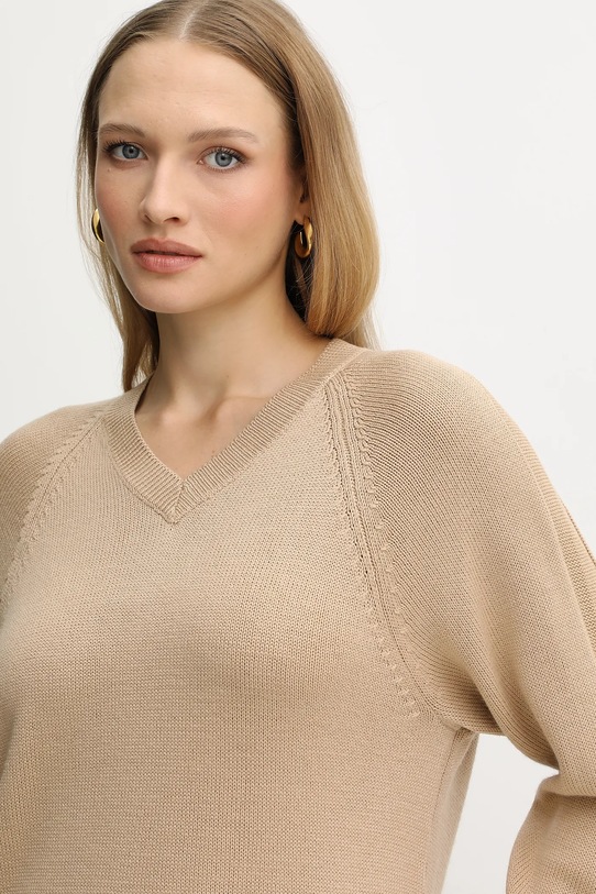 Свитер с добавлением шерсти Armani Exchange бежевый XW001335.AF13774