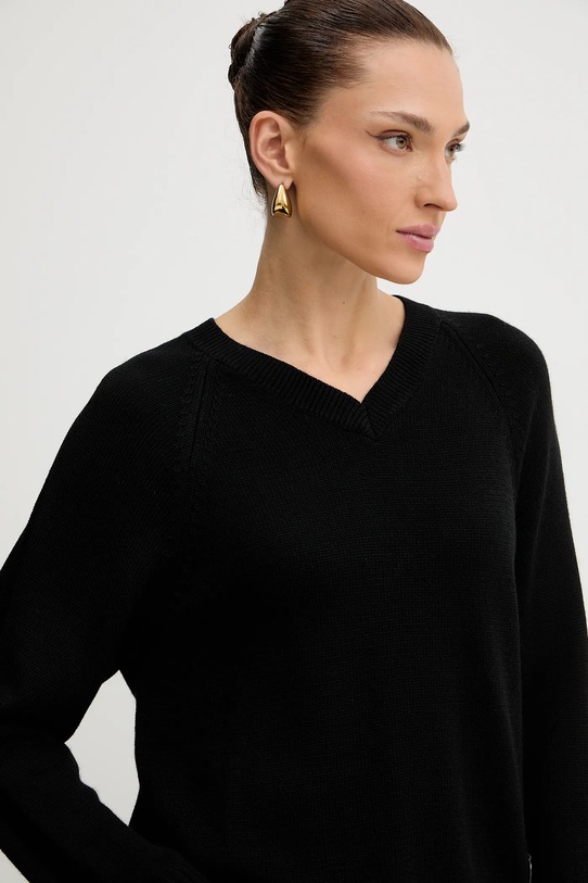 Armani Exchange pulover din amestec de lână negru XW001335.AF13774
