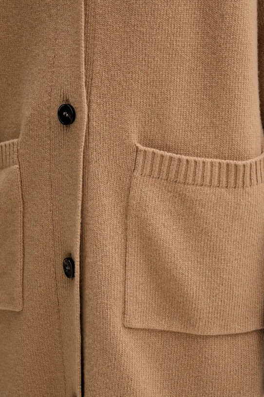 Μάλλινη ζακέτα Weekend Max Mara GODEZIA 2525346042600 μπεζ
