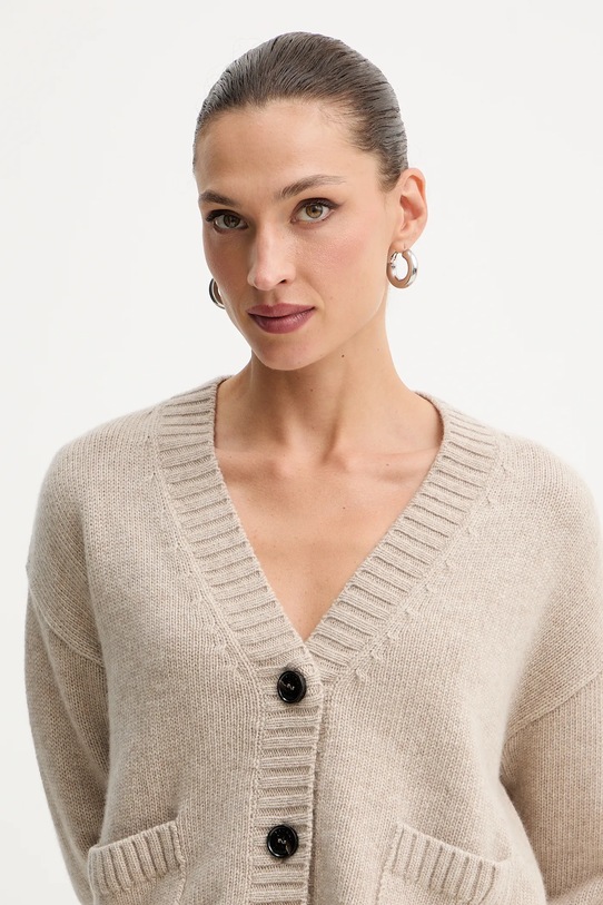 Weekend Max Mara kardigan wełniany FILMATO beżowy 2525346062600