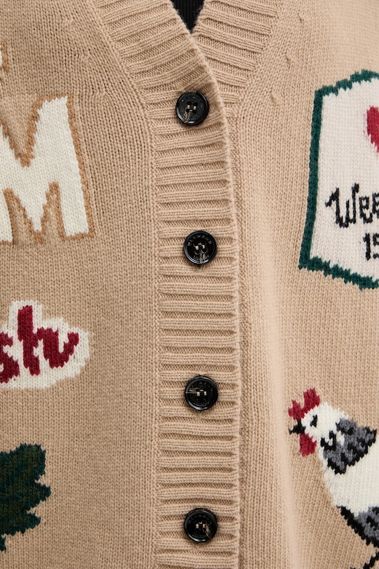 Weekend Max Mara cardigan din lână BELGIO 2525346082600 bej