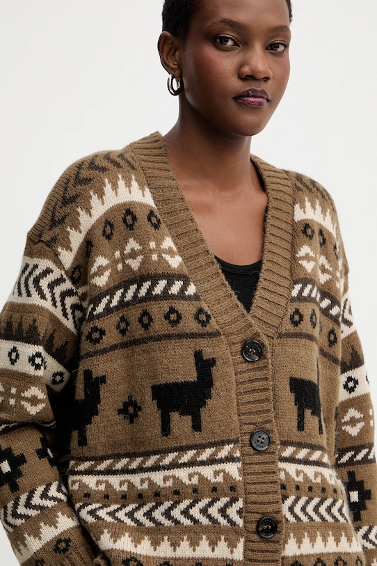 Weekend Max Mara cardigan de lână OVATTA verde 2525346092600