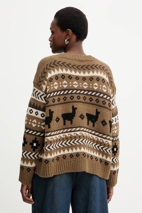 Oblečenie Vlnený kardigán Weekend Max Mara OVATTA 2525346092600 hnedá