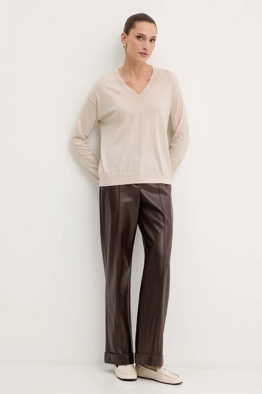 Шерстяной свитер Weekend Max Mara FIOCCHI 2525366042600 бежевый AW25
