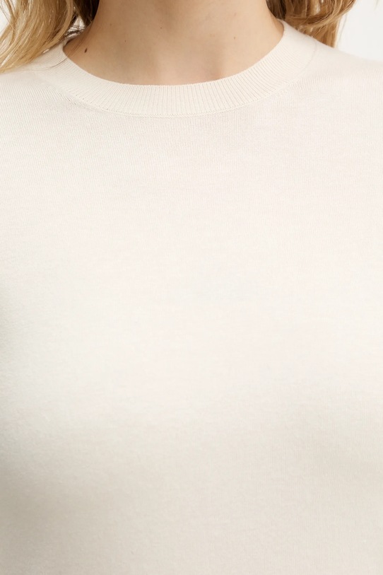 Weekend Max Mara sweter z jedwabiem SICILIA 2525366082600 beżowy