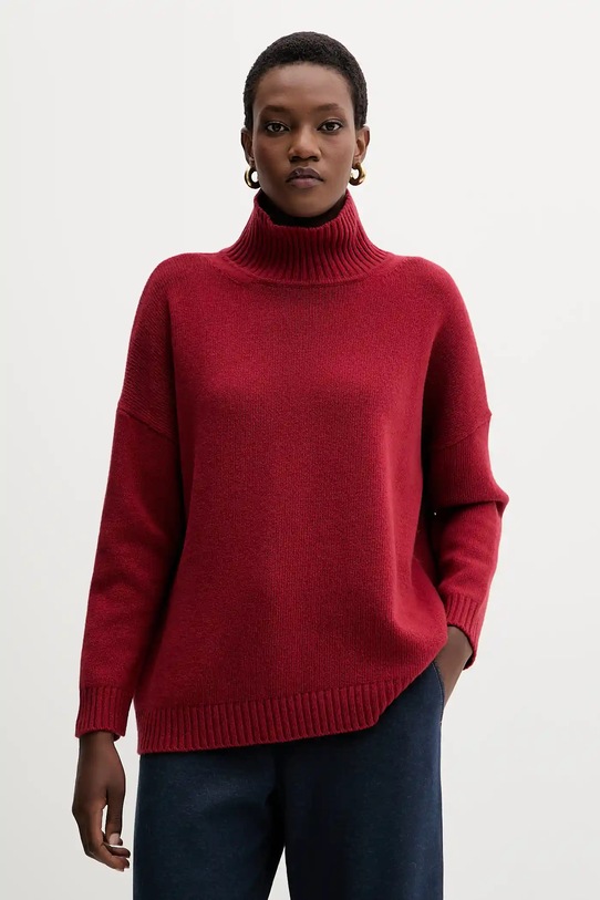 Weekend Max Mara gyapjú pulóver BORGIA gyapjú burgundia 2525366112600