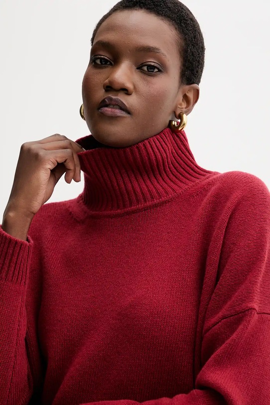Weekend Max Mara gyapjú pulóver BORGIA burgundia 2525366112600