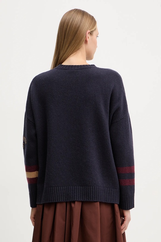 Odzież Weekend Max Mara sweter wełniany PAVIDI 2525366262600 granatowy