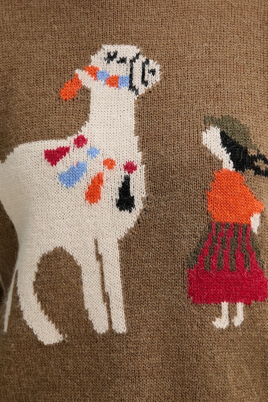 Vlnený sveter Weekend Max Mara NITRA 2525366292600 hnedá