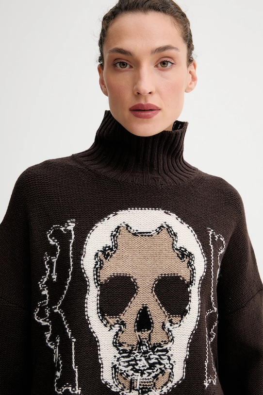 ZADIG&VOLTAIRE sweter wełniany brązowy KWSW02825