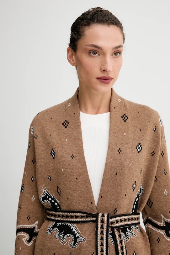 Vuneni kardigan ZADIG&VOLTAIRE KWCA01638 smeđa