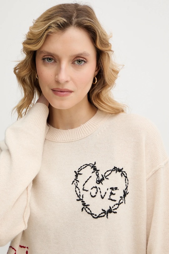 ZADIG&VOLTAIRE sweter kaszmirowy beżowy KWSW02810