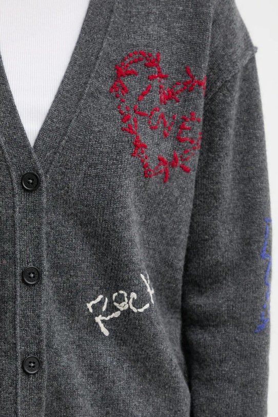 ZADIG&VOLTAIRE kardigan kaszmirowy KWCA01630 szary
