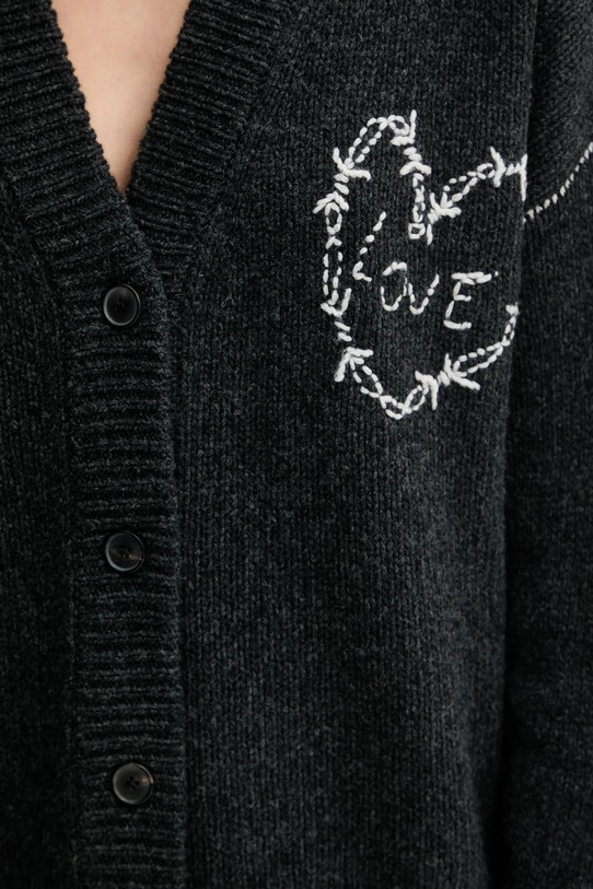 ZADIG&VOLTAIRE kardigan wełniany KWCA01667 szary