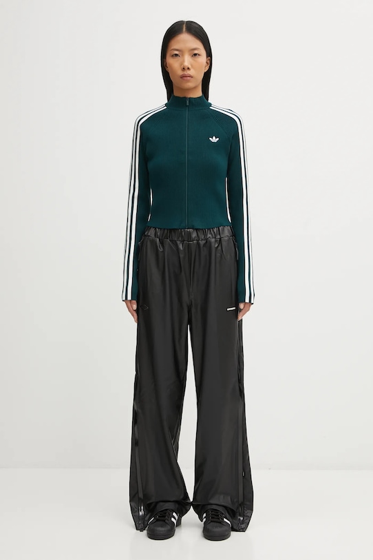 adidas Originals kardigan Slim Knit Tt JY2599 zielony