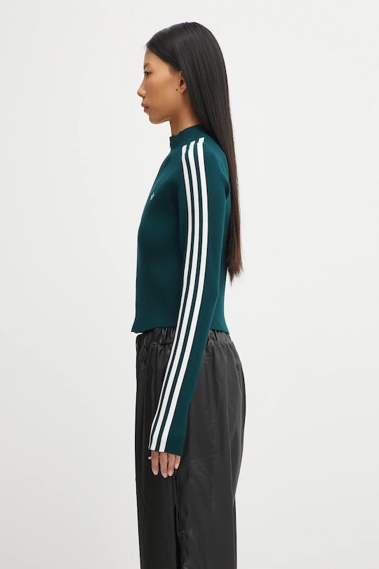 adidas Originals kardigan Slim Knit Tt JY2599 zielony AW25