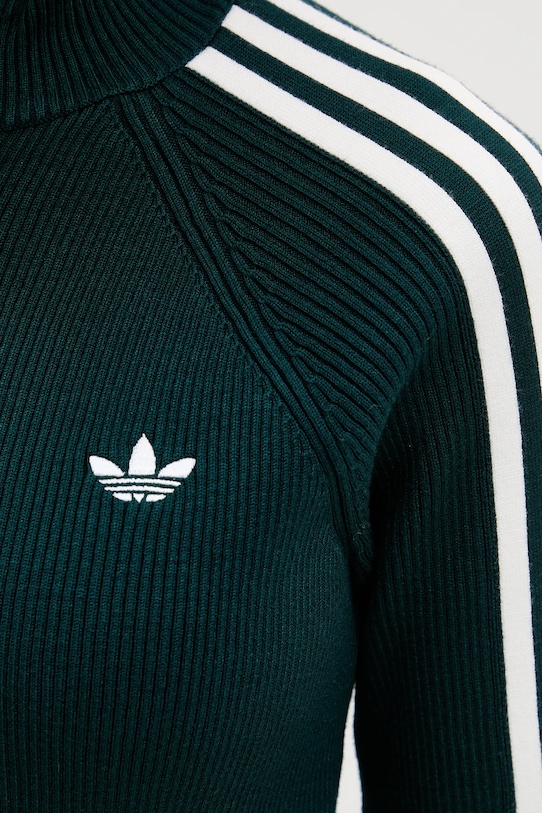 adidas Originals kardigan Slim Knit Tt JY2599 zielony