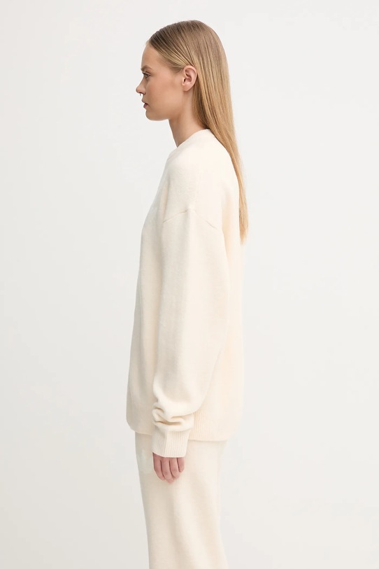 Svetr z vlněné směsi adidas Originals Knitted Sweater KF2339 béžová AW25