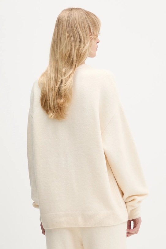 Odzież adidas Originals sweter z domieszką wełny Knitted Sweater KF2339 beżowy