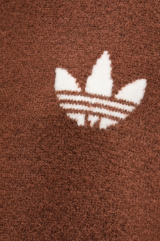 Pulover s dodatkom vune adidas Originals Knitted Sweater KF2340 smeđa