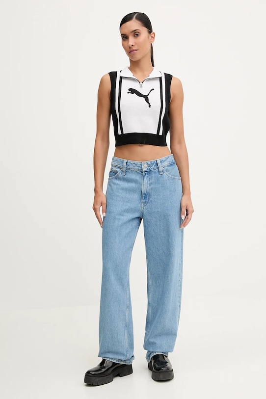 Puma vestă 632126 alb AW25