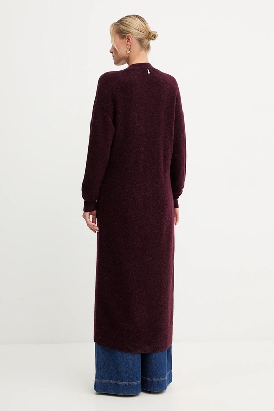 Patrizia Pepe cardigan cu alpaca 2K0323.K293 burgundia AW25