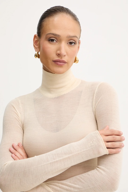 Vlnený sveter Patrizia Pepe béžová 2K0347.K034