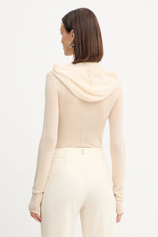 Odzież Patrizia Pepe body wełniane 2K0349.K034 beżowy