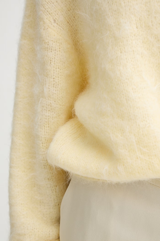 Vlnený sveter American Vintage NIB18A žltá