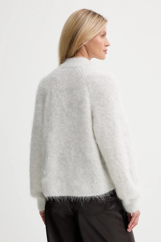 Odzież American Vintage kardigan z dodatkiem alpaki NIB19A szary