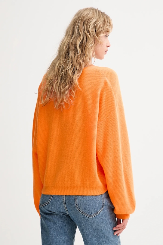 Oblečenie Vlnený kardigán American Vintage RAX19C oranžová
