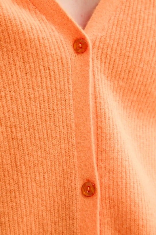 American Vintage cardigan de lână RAX19C portocaliu